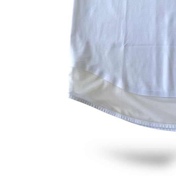 Athleta Sunlover UPF50 Dress, Fine Mesh 2.5" Hem White Slvless Wm Sz M EUC - Picture 9 of 11